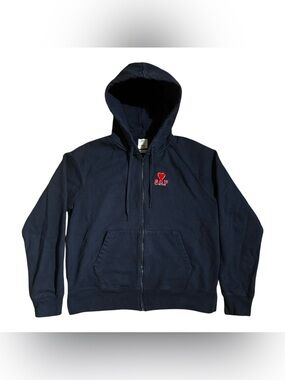GAP x AMI Alexandre Mattiussi Full Zip Hoodie Navy